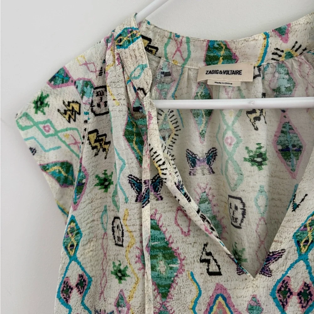 Zadig & Voltaire Tito Kilim Blouse - Picture 3 of 5